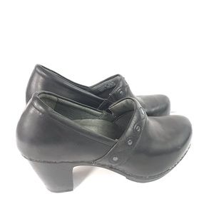 Dansko black heel clogs size 38